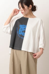 7分袖 プリントTEE