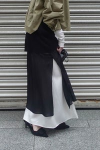 サテンマーメイドスカート