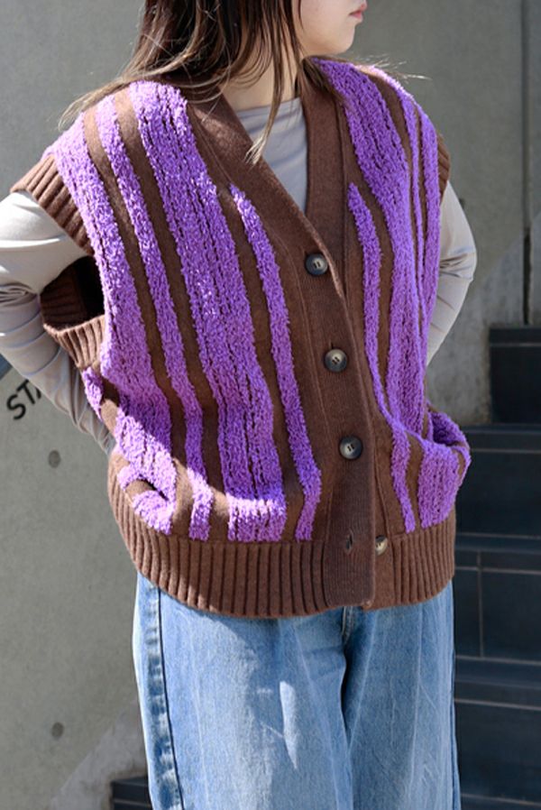 モールストライプベスト | メゾンドアムウ