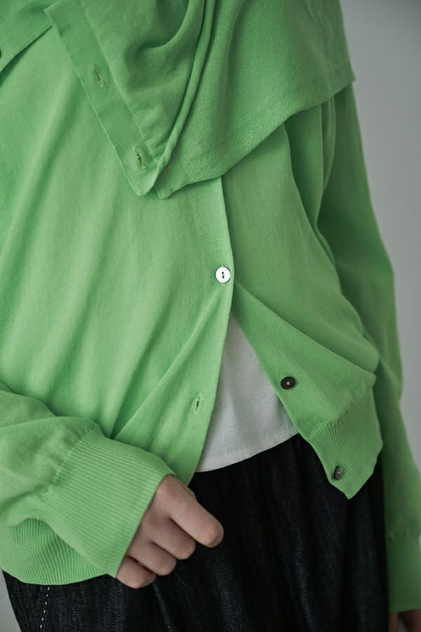 ストール付クルーカーディガン | メゾンドアムウ