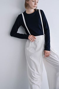 サスペンダーラップパンツ