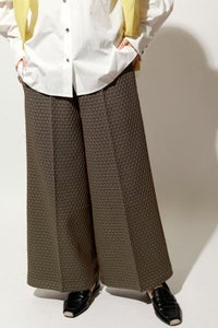 ダマスク柄JQワイドパンツ