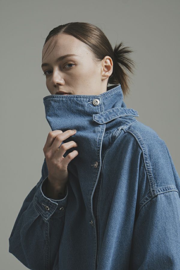 変形カラーデニムシャツ | メゾンドアムウ