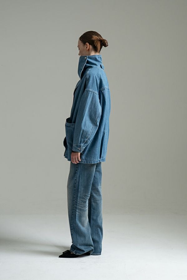 変形カラーデニムシャツ | メゾンドアムウ