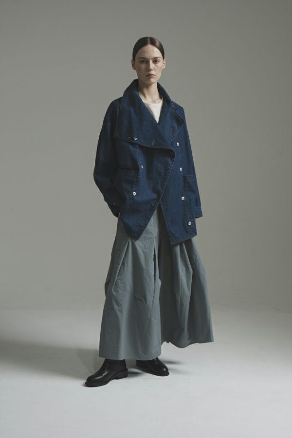 変形カラーデニムシャツ | メゾンドアムウ