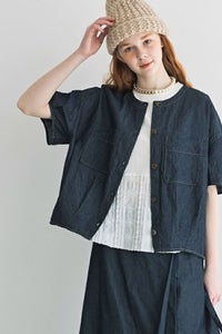 デニムワッシャーベスト