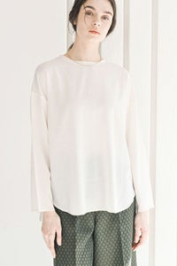 トリコットシフォンプルオーバー