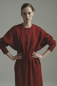 総針編みニットワンピース