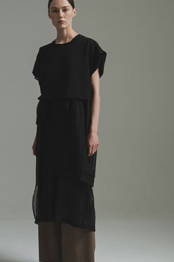 レイヤード切替ワンピース | メゾンドアムウ