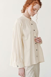 綿起毛ブラウス