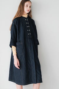 デニムワッシャーワンピース