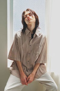 オーバーハーフスリーブシャツ