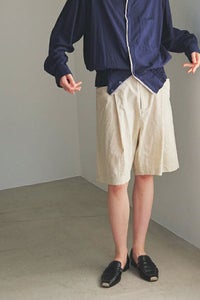 リネンハーフパンツ