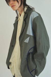 リネンテーラードジャケット