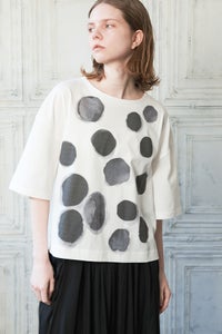 水彩水玉Tシャツ