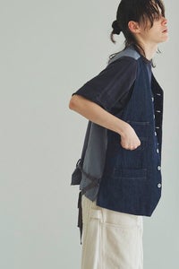 ルーズデニムベスト　