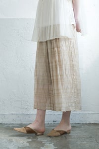 シャーリングボーダーパンツ