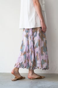 スティン柄シフォンスカート