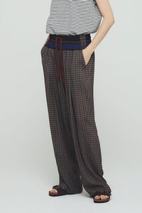 小紋柄イージーパンツ